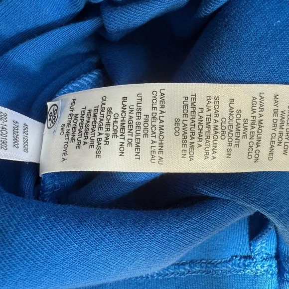 BUNDLE OF 2 Chico's Blue and Pink Short Sleeve Tees | Size 2 (L/12) - Picture 5 of 7